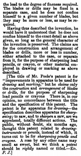 Moses Poole patent 2