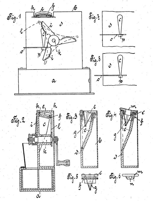 Emil Grantzow Patent Schreibstiftspitzer